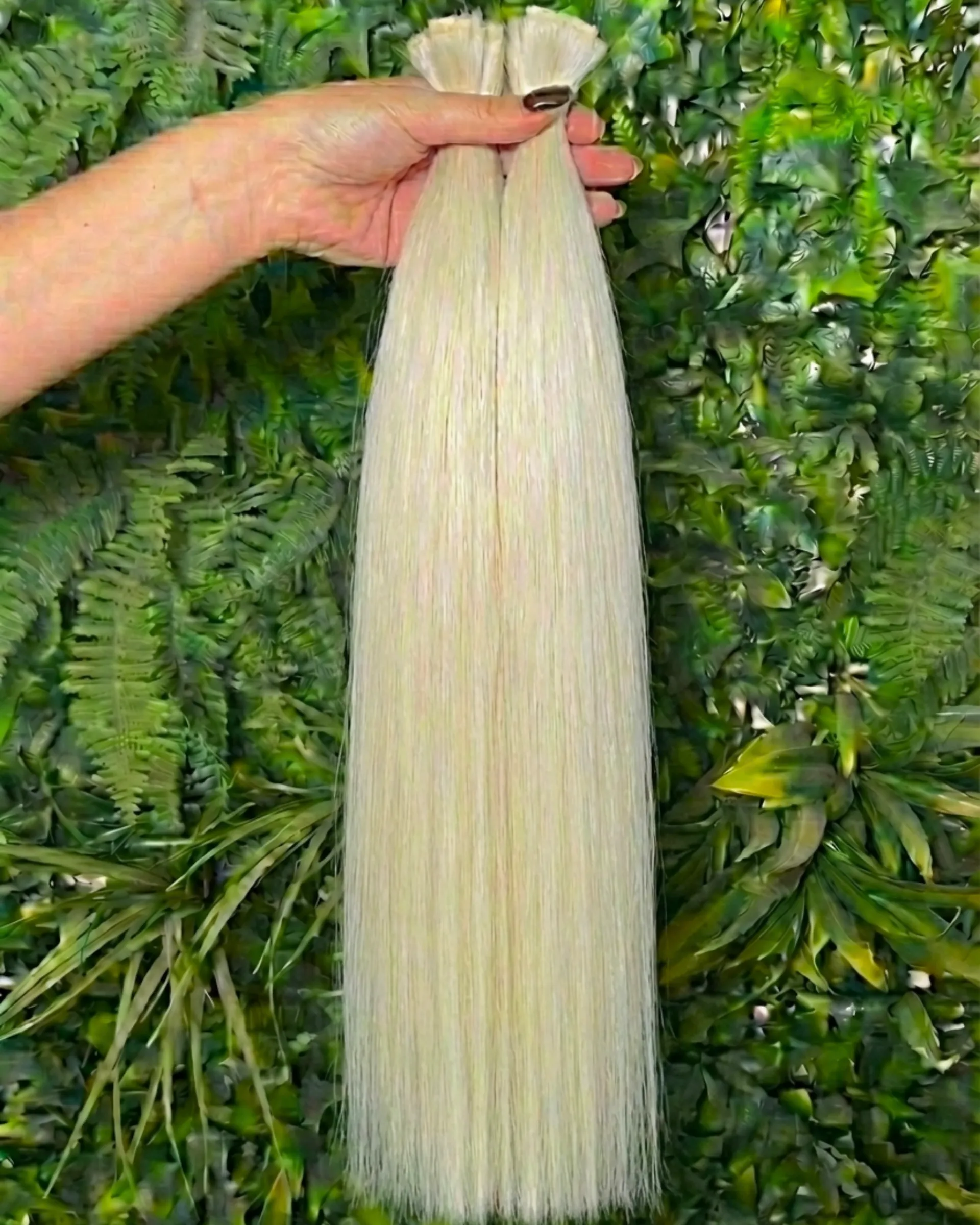 Extensiones rubio platino cabello 100% natural